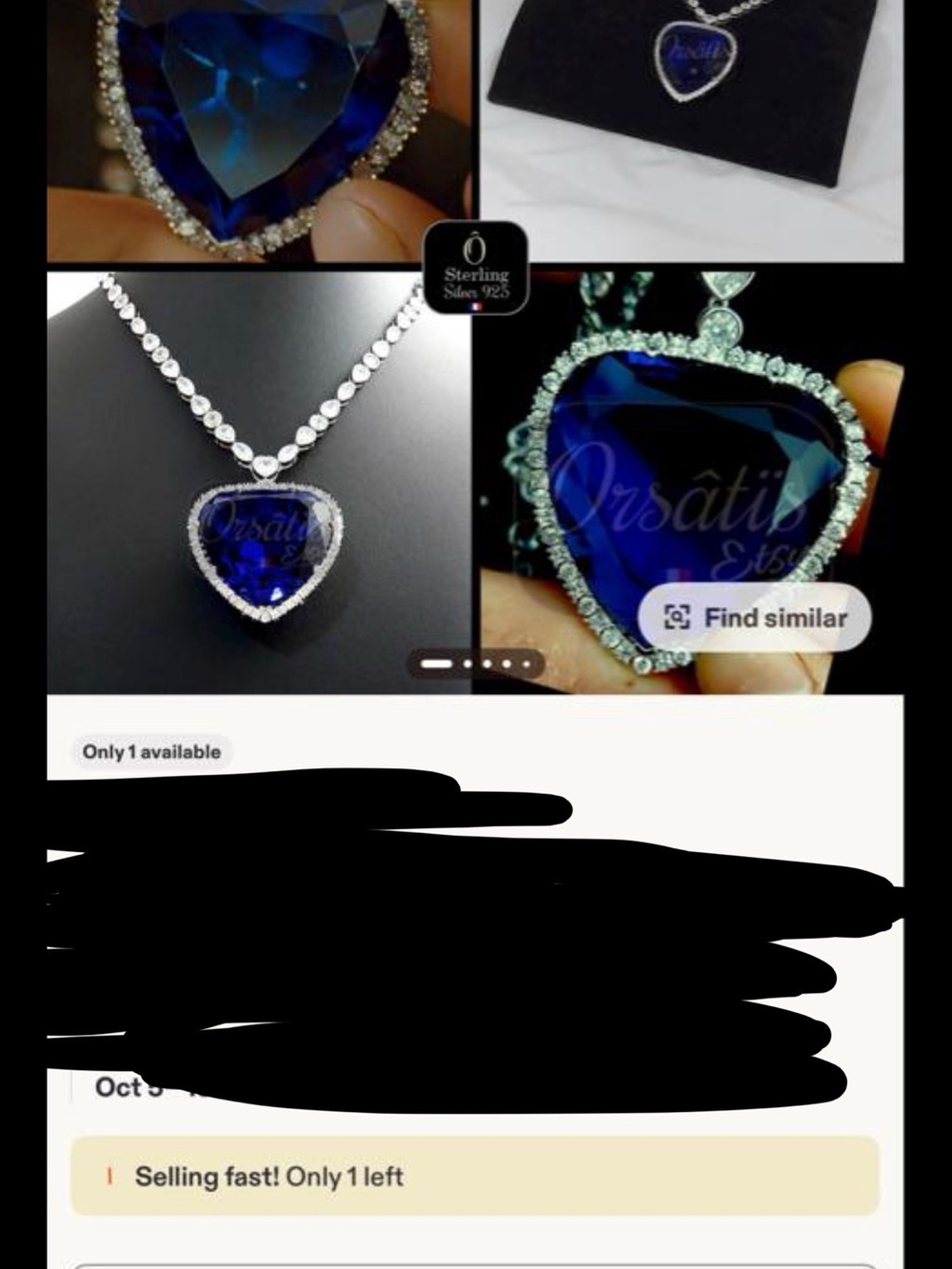 Heart of the ocean necklace movie memorbellia